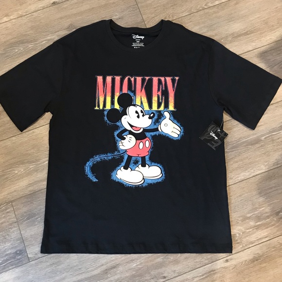 NWT Disney Mickey Mouse BLK Tshirt - Picture 1 of 3